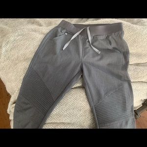 Figs Graphite Gray Skinny Moto Pant & Top NEW!